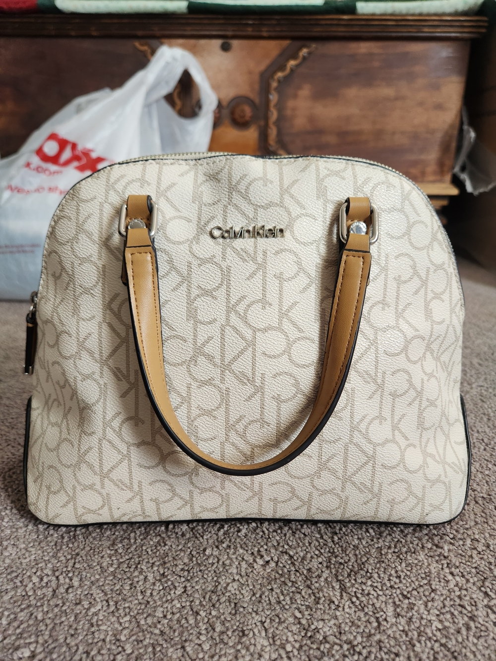 Calvin Klein Monogram Satchel Bag